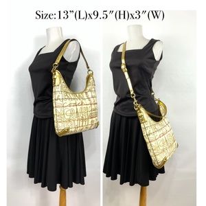 Authentic Coach TATTERSALL GRAFFITI CONVERTIBLE HOBO    Brand New